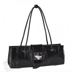 Сумка женская кожаная 3287Q black Polina&Eiterou
