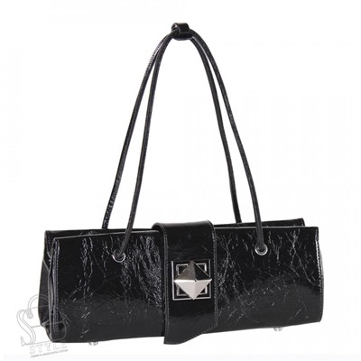 Сумка женская кожаная 3287Q black Polina&Eiterou