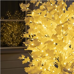 Светодиодное дерево «Клён белый» 1.8 м, 350 LED, постоянное свечение, 220 В, свечение тёплое белое