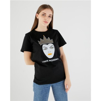 Футболка Hate Mondays, «Злодейки», черный