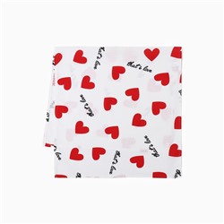 Полотенце для лица «Сердечки» 45×90 см, 100% хлопок, вафельное полотно