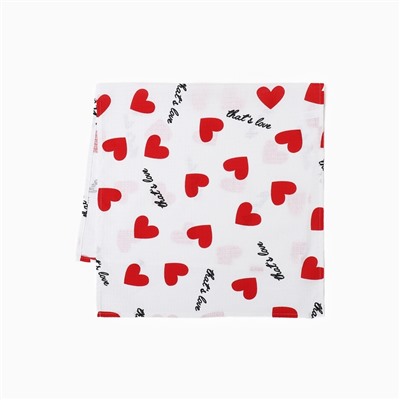 Полотенце для лица «Сердечки» 45×90 см, 100% хлопок, вафельное полотно