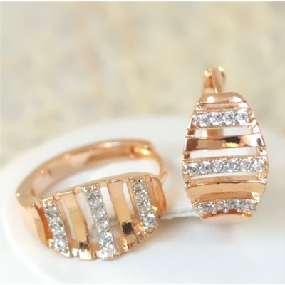 Серьги позолота  H01-14340