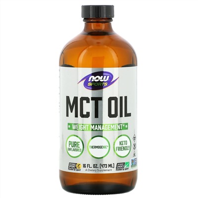 Now Foods, Sports, масло со среднецепочечными триглицеридами, с нейтральным вкусом, 473 мл (16 жидк. унций)