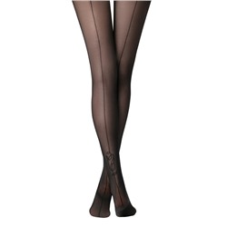 Фантазийные CONTE ROSE Колготки с имитацией шва и рисунком