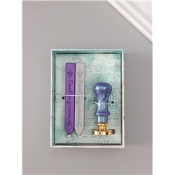 Подарочный набор для сургучной печати «Планета», печать, ручка, сургуч, 12.5×10×3.6 см