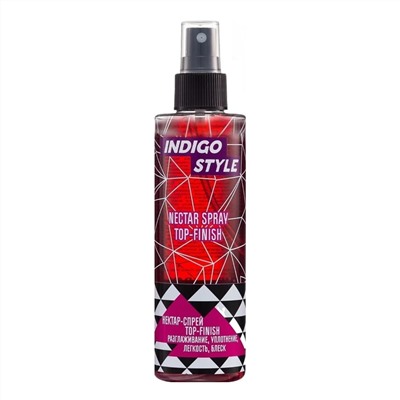 Indigo Style Нектар-спрей для волос Top Finish разглаживание, уплотнение, легкость, блеск, 200 мл 22547