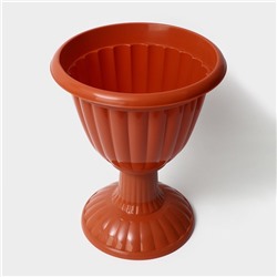 Вазон для цветов «Жасмин», 12 л, d=37 см, h=46 см, коричневый