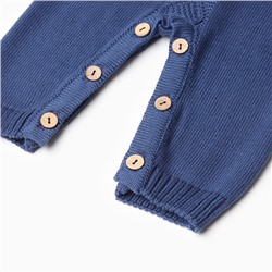 Комбинезон детский вязаный MINAKU, рост 80-86, цвет синий