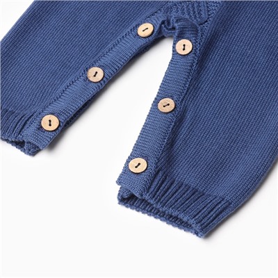 Комбинезон детский вязаный MINAKU, рост 80-86, цвет синий