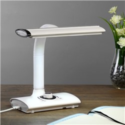 Лампа настольная «Менси», 3 режима, LED, 15 Вт, USB, бело-зелёная, 20×24×23 см