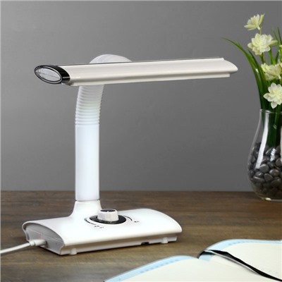 Лампа настольная «Менси», 3 режима, LED, 15 Вт, USB, бело-зелёная, 20×24×23 см