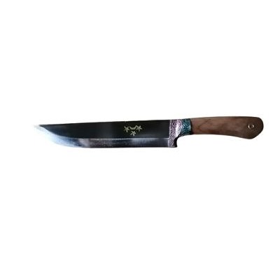 Пчак арт.32 большой Орех , гарда олово гравировка, ШХ15, 17-19 см. GK-96