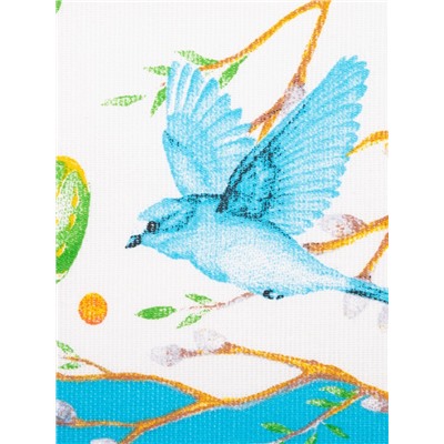 Скатерть Доляна Happy Easter 110×144 см, 100% хлопок, 164 г/м²