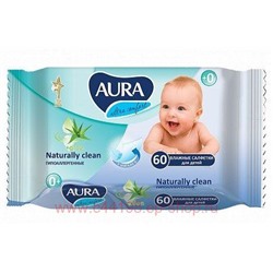AURA Family Салфетки влажные для детей Ultra Comfort №60