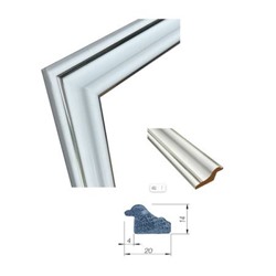 Фоторамка 15х21 пл. Офис белая 281S Планета рамок