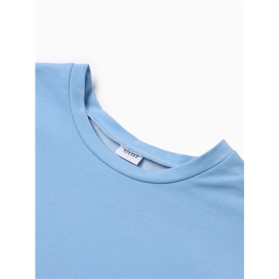 Костюм женский (футболка, шорты) MINAKU: Casual Collection, голубой, размер 48