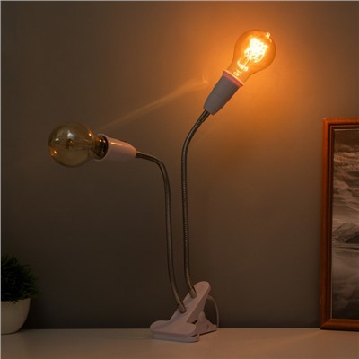 Настольная лампа «Синди дуо» 2×15 Вт Е27 белый 3×3×40 см RISALUX