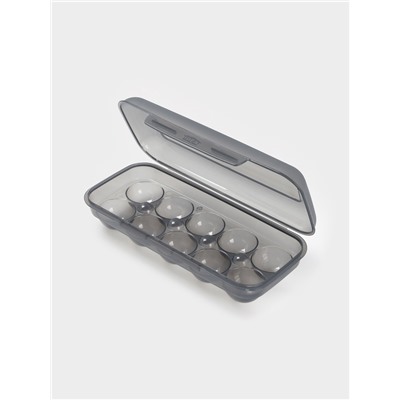 Контейнер для хранения яиц IDEA, 10 ячеек, 26.5×11.5×7 см, пластик, МИКС