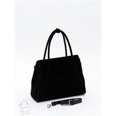 Сумка женская кожаная 2424YF black Polina&Eiterou