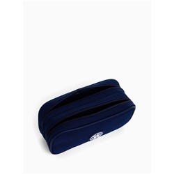 Косметичка - пенал на молнии с 2 отделами, синяя