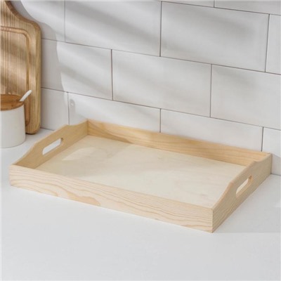 Поднос для завтрака Доляна Woodie, 38×25.5 см, сосна