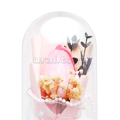 Светильник "Тюльпан" в коробке (розовый)