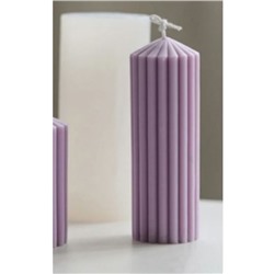 Молд силиконовый «Цилиндр, Полоски вертикальные» 5.5×5.5×12.3 см