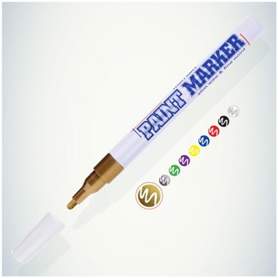 Маркер-краска Paint Slim 2мм золото SPM-07 MunHwa