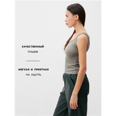 Майка женская MIST: Base, размер S, оливковая