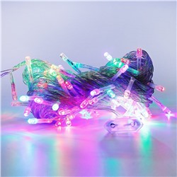 Гирлянда внутренняя нить 8 метров, 80 диодов, RGB
