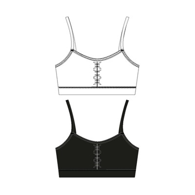 Топ трикотажный для девочек, 2 шт в комплекте