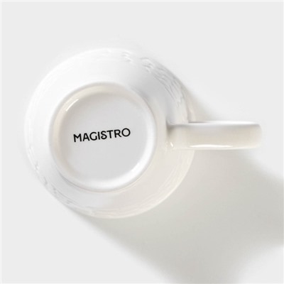 Кружка Magistro Rodos, 300 мл, фарфор, белая