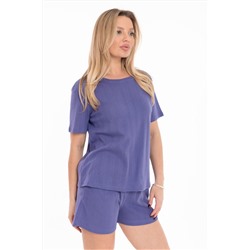 Футболка с коротким рукавом из рибаны М325436с