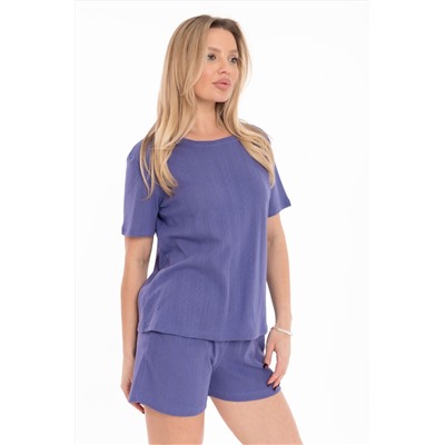 Футболка с коротким рукавом из рибаны М325436с