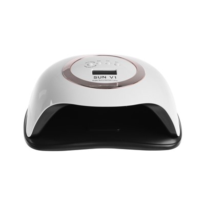 УЦЕНКА Лампа для гель Luazon LUF-12, UV/LED, 168 Вт, 42 диода, таймер 10/30/60/99 с, бело-золотая