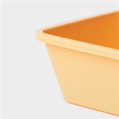 Форма для выпечки Доляна «Хлеб», силикон, 22×11×5.5 см, внутр.размер 20.7×10 см, персиковая