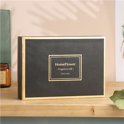 Набор свечей с диффузором Home Flower, хилтон, (2 свечи по 50 г+ 1 диффузор 50 мл)