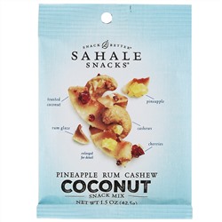 Sahale Snacks, Смесь снеков, ананас, ром, кешью и кокос, 7 пакетиков по 42,5 г (1,5 унции)