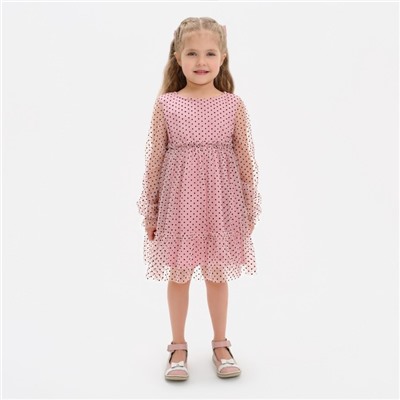 Платье сетка KAFTAN, размер 36 (134-140 см), розовый