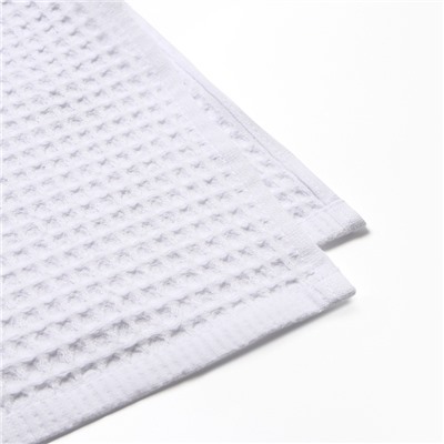 Набор банных полотенец LoveLife "Waffle white" 2 шт: 100х150, 50х100 см., 100% хл