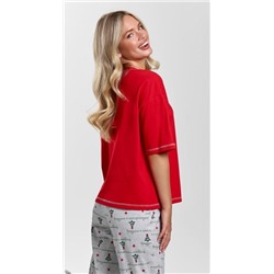 Костюм женский Праздник-3.1 (Красный)