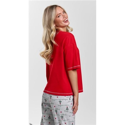 Костюм женский Праздник-3.1 (Красный)