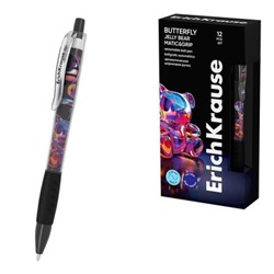 Ручка автоматическая шариковая Butterfly Matic&Grip Jelly Bear 0.7мм синяя Super Glide Tech 63687 ErichKrause