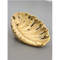 УЦЕНКА Блюдо «Ракушка» латунь 13×9×3.5 см