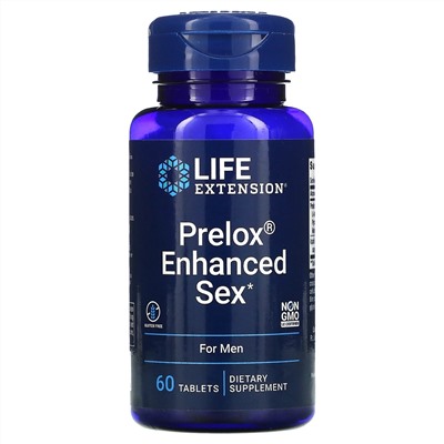Life Extension, Prelox Enhanced Sex, для мужчин, 60 таблеток