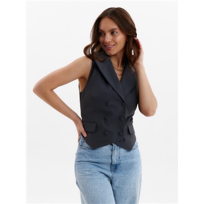 Жилет женский MINAKU: Safari, цвет графитовый, размер 46