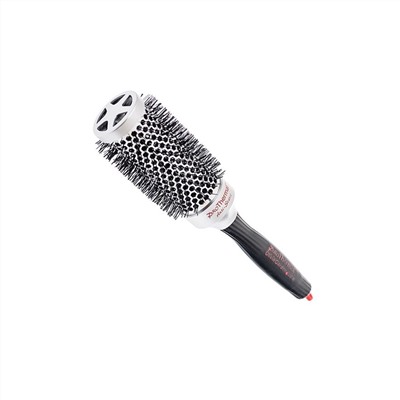 Olivia Garden Термобрашинг для укладки волос / Essential Blowout Classic Nylon Bristles Silver, 45 мм, серебристо-черный