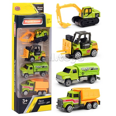 Набор машин "Строим вместе-2" в коробке