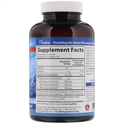 Carlson Labs, ДГК для кормящих мам, 500 мг, 120 желатиновых капсул